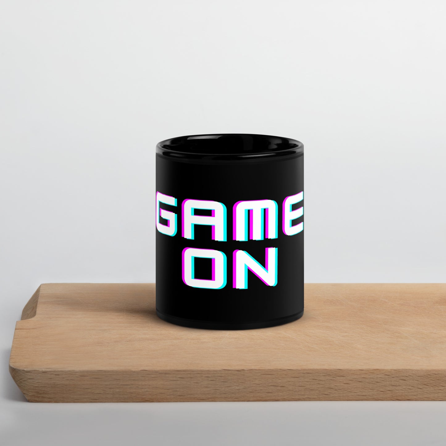 Game On Black Glossy Mug