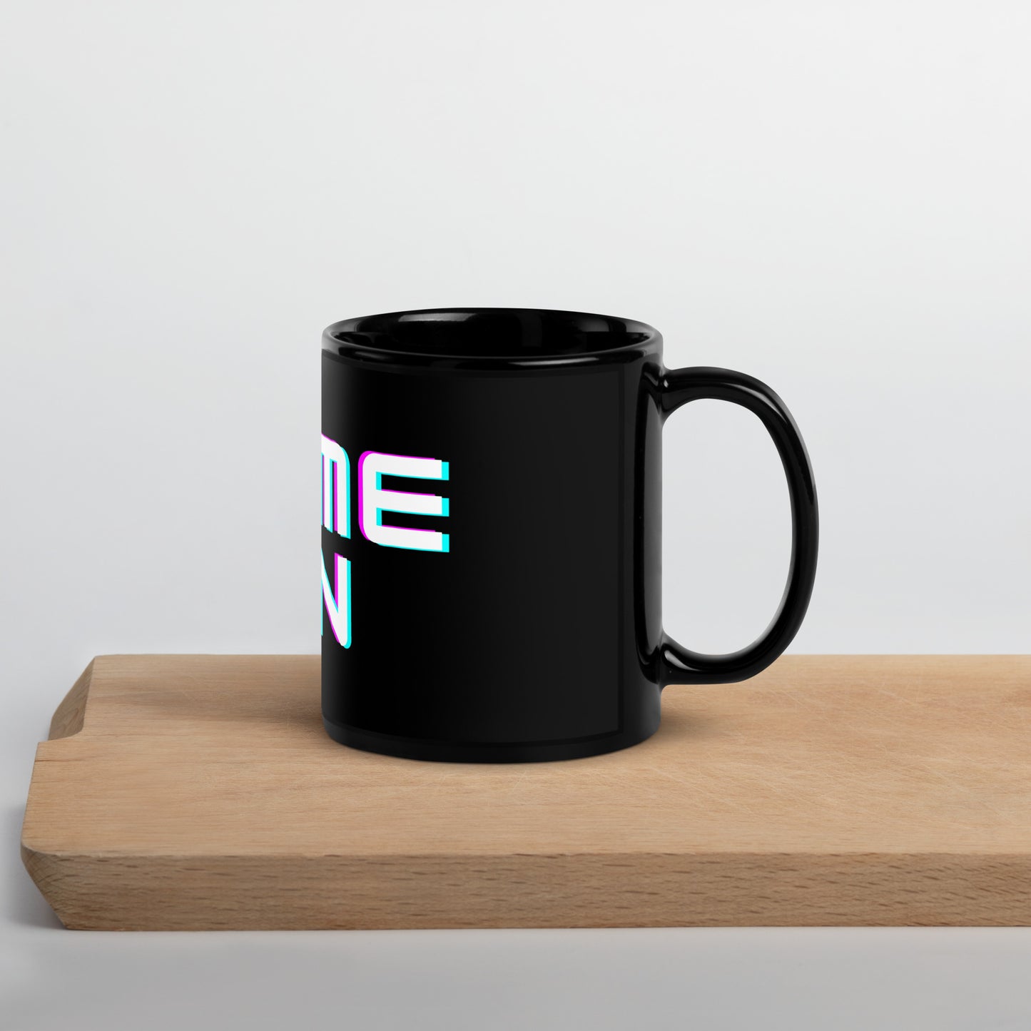 Game On Black Glossy Mug