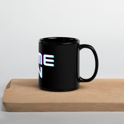 Game On Black Glossy Mug