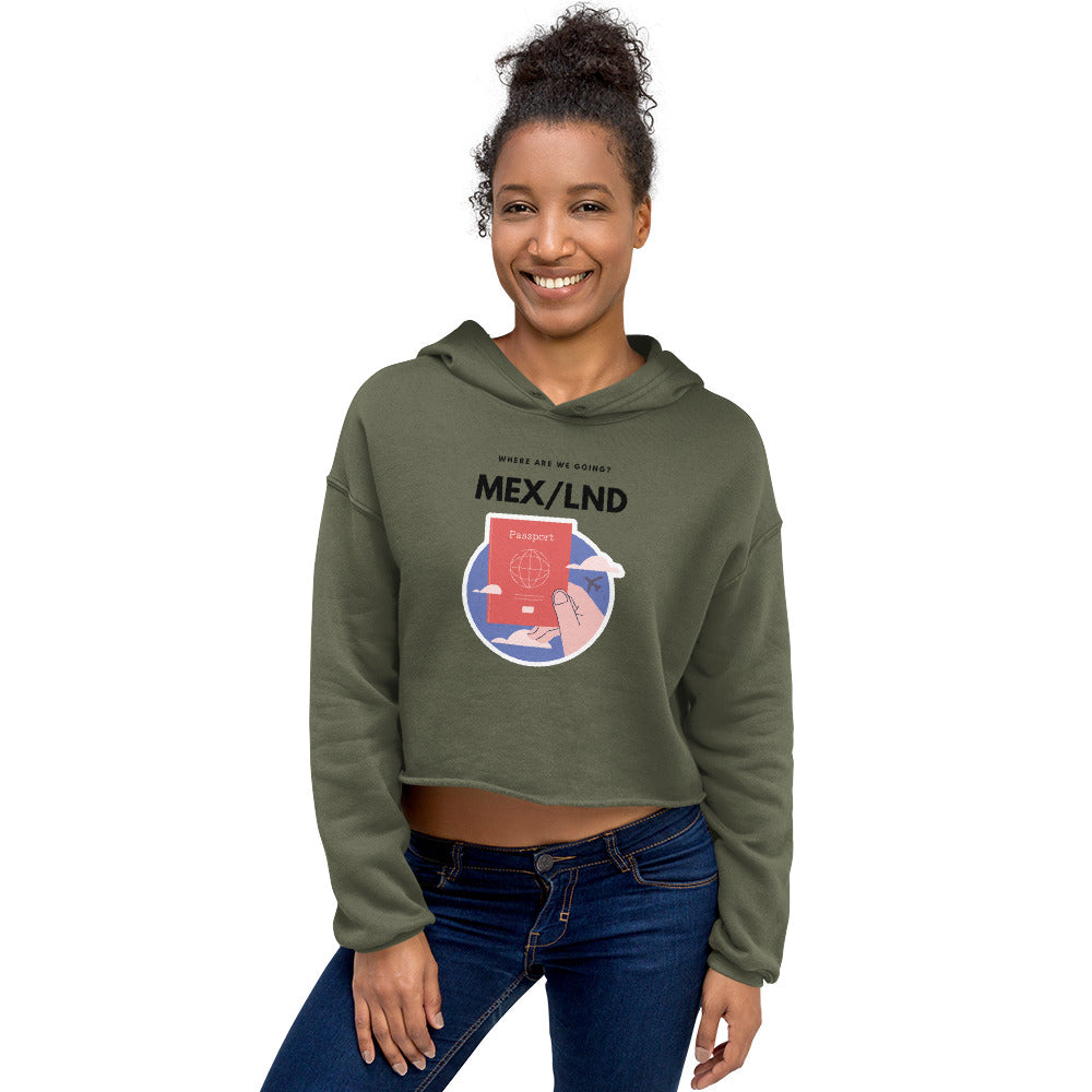 Passport Crop Hoodie